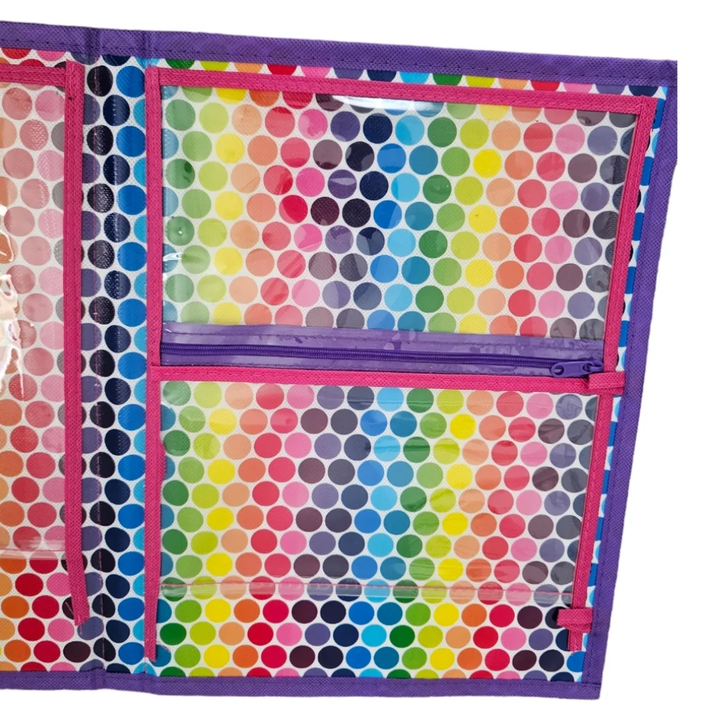 Lisa Frank Colorful Penguin Puppy dolphin polar bear tri fold notebook‎